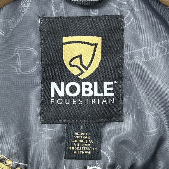 NEW Noble Equestrian Quilted Jacket Women's Size Large Black Insulated Warm - Picture 3 of 12